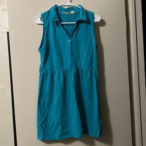 Blue Dockers Sleeveless Collared Dress | Size LG